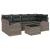Set de canapele pentru grădină cu pernă 7 pcs Gri poliratan GartenMobel Dekor