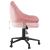 Scaun de birou pivotant, roz, catifea GartenMobel Dekor