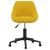 Scaun de birou pivotant, galben muștar, catifea GartenMobel Dekor