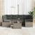 Set de canapele pentru grădină cu pernă cu depozitare 7 pcs Gri GartenMobel Dekor