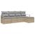 Set de canapea cu pernă 5 pcs Beige și gri deschis poliratan GartenMobel Dekor