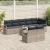 Set de canapele pentru grădină 9 pcs Gri deschis poliratan GartenMobel Dekor