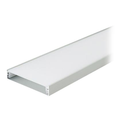 Profil aluminiu pentru banda LED, 2 m, 50 x 10 mm, argintiu