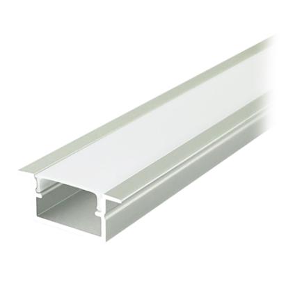 Profil aluminiu incastrat pentru banda LED 2 m, 17 x 10 mm, argintiu