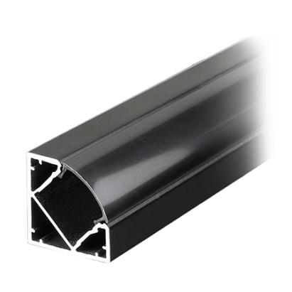 Profil aluminiu pentru banda LED 2 m, 19x19 mm, negru