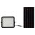Reflector solar LED 10W 800 lm 6400K IP65 negru, cu panou solar