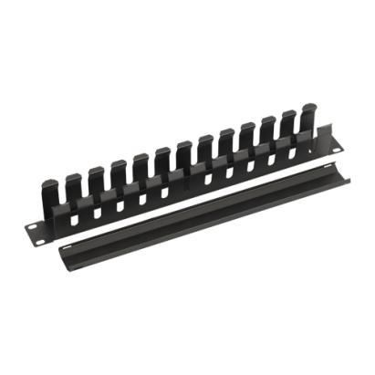 Organizator cabluri metalic 1U cu 16 ieșiri pentru rack ASYTECH