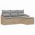 Set de canapea cu pernă 4 pcs Beige și gri deschis poliratan GartenMobel Dekor