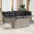 Set de canapele pentru grădină 7 pcs Gri deschis poliratan GartenMobel Dekor