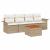 Set de canapele pentru grădină 5 pcs Bej și crem poliratan GartenMobel Dekor