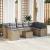 Set de canapele pentru grădină 10 pcs Beige și gri deschis GartenMobel Dekor