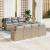 Set de canapele pentru grădină 8 pcs Beige și gri deschis GartenMobel Dekor