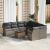 Set de canapele pentru grădină 9 pcs Gri poliratan GartenMobel Dekor