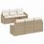 Set de canapele pentru grădină 7 pcs Bej și crem poliratan GartenMobel Dekor