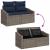 Set de canapele pentru grădină 8 pcs Gri și albastru marin GartenMobel Dekor