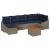 Set de canapele pentru grădină 8 pcs Gri și albastru marin GartenMobel Dekor