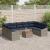 Set de canapele pentru grădină 10 pcs Gri și albastru marin GartenMobel Dekor