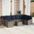 Set de canapele pentru grădină 10 pcs Gri și albastru marin GartenMobel Dekor