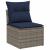 Set de canapele pentru grădină 10 pcs Gri și albastru marin GartenMobel Dekor