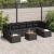 Set de canapele pentru grădină cu pernă 8 pcs Negru Rattan poli GartenMobel Dekor