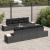 Set de canapele pentru grădină cu pernă 9 pcs Negru Rattan poli GartenMobel Dekor