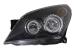 Faruri Opel Astra H 2004-2009 Angel Eyes negre cu reglaj electric
