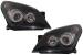 Faruri Opel Astra H 2004-2009 Angel Eyes negre cu reglaj electric