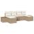 Set de canapele pentru grădină 6 pcs Bej și crem Poli Rattan GartenMobel Dekor