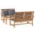Set de canapele pentru grădină 3 pcs natural Lemn solid de tec GartenMobel Dekor