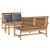 Set de canapele pentru grădină 3 pcs natural Lemn solid de tec GartenMobel Dekor
