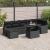 Set de canapele pentru grădină cu pernă 8 pcs Negru Rattan poli GartenMobel Dekor