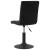 Scaune de bucătărie pivotante, 2 buc., negru, catifea GartenMobel Dekor