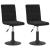 Scaune de bucătărie pivotante, 2 buc., negru, catifea GartenMobel Dekor