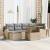 Set de canapele pentru grădină 7 pcs Bej Rattan poli GartenMobel Dekor