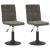 Scaune de bucătărie pivotante, 2 buc, gri închis, catifea GartenMobel Dekor