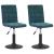 Scaune de bucătărie pivotante, 2 buc., albastru, catifea GartenMobel Dekor