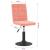 Scaune de bucătărie pivotante, 2 buc., roz, catifea GartenMobel Dekor