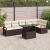 Set de canapele pentru grădină 7 pcs Maro Rattan poli GartenMobel Dekor