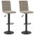 Scaune de bar, 2 buc., gri deschis, catifea GartenMobel Dekor