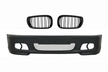 Ansamblu Bara Fata BMW Seria 3 E46 Sedan Touring (2001-2004) M-Tech Look si Grile Centrale Negru Lucios M Design