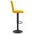 Scaune de bar, 2 buc., galben muștar, catifea GartenMobel Dekor