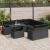 Set de canapele pentru grădină 9 pcs Negru Rattan poli GartenMobel Dekor