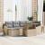 Set de canapele pentru grădină 7 pcs Beige și gri deschis GartenMobel Dekor