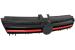 Grila centrala VW Golf 7 VII 5G GTI R-Line, negru lucios cu rosu