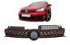 Grilă centrală VW Golf 6 VI (2008-2012) GTI Design, negru mat