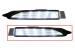Lampa DRL stanga pentru VW Golf VI R20 si Standard 2008-2012