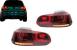 Stopuri Full LED VW Golf 6 VI (2008-2013) R20 Design Rosu Fumuriu