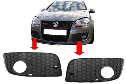 Grile laterale VW Golf 5 GTI Look, negru lucios, 2003-2007
