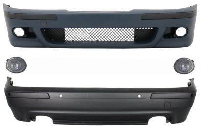 Body kit exterior BMW Seria 5 E39 1995-2003 cu proiectoare crom