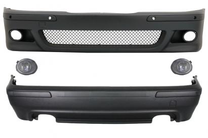 Kit exterior BMW Seria 5 E39 1995-2003 stil M5 cu proiectoare crom